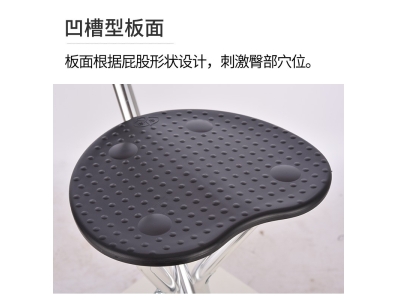 三角凳子加厚三角可折叠手杖凳伸缩调节拐杖凳拐棍老人带座助行器图2