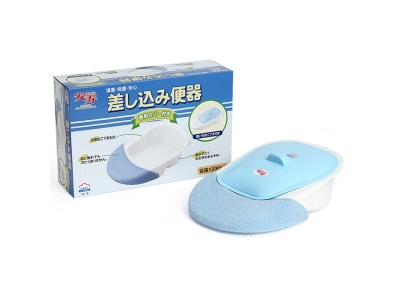 适老化日本安寿插入式便盆坐便器老人卧床护理用接便器床上马桶盆图3