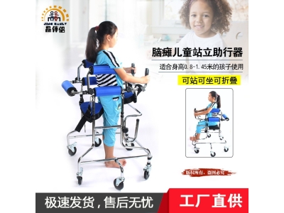 晶伴侣 脑瘫儿童带轮助行器 中老年人中风偏瘫腿脚康复训练学步车图2