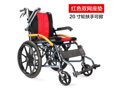 津旺轮椅厂家批发超轻折叠老人代步车老年残疾人手推车批发图5