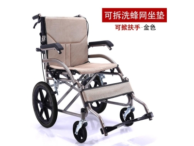 厂家直供助邦轮椅车折叠轻便便携超轻老年老人小型实心轮旅行残疾图4