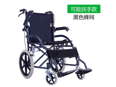 厂家直供助邦轮椅车可折叠带坐便半躺全躺老人旅行轻便代步车图2