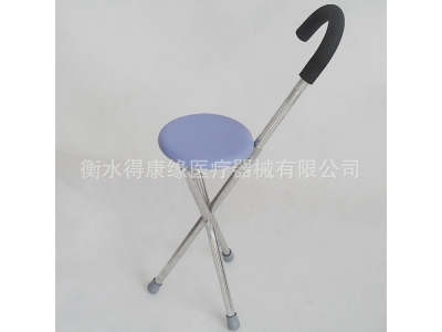 老人拐杖凳带椅子可坐铝合金超轻三脚四脚可坐折叠拐手杖椅子图5