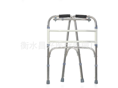不锈钢助行器带轮助行器老年康复助步器出行辅助走路助行车可折叠图3