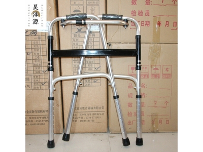 老年人防摔助步器 康复走路辅助行器 老年人全钢助行器厂家图3