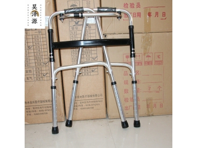老年人防摔助步器 康复走路辅助行器 老年人全钢助行器厂家图2