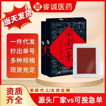 刘一膏厂家直销代理批发 颈椎贴保健腰椎贴艾草贴老人用品膏贴