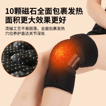 现货批发秋冬保暖磁石发热自发热护膝关节保暖中老年人专用 护膝套
