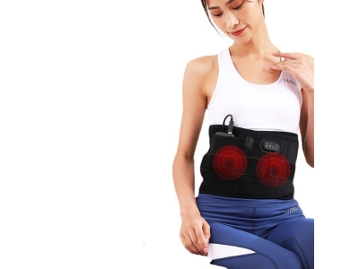 电加热护腰带腰部震动发热按摩器治腰疼防寒保暖带男女艾灸热敷带图5