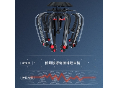 跨境新款智能八爪鱼头部全自动按摩器头疗机按摩器头部按摩仪批发图2