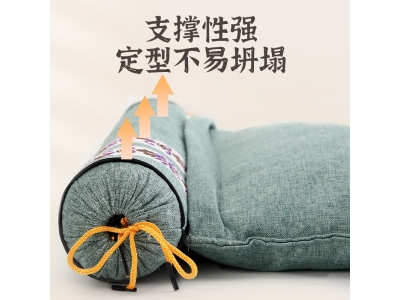 艾草连体颈椎枕艾草护颈枕可拆卸连体组合枕家用多功能艾草枕头图2