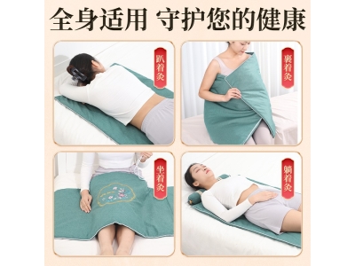 艾草艾绒电加热艾灸床垫理疗高档加热垫热敷褥子全身灸家用艾灸毯图2