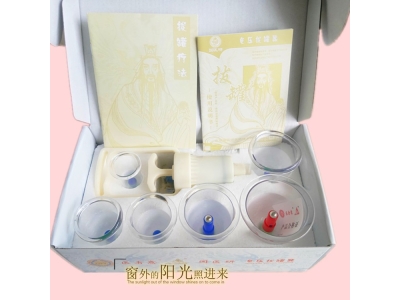 国医研拔罐器家用拔罐器6罐拔火罐抽气式真空罐负压罐含关节罐图3