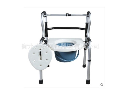 铝合金双弯助行器洗澡椅带坐板带坐便图4