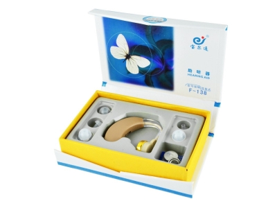 宝尔通F-138助听器 耳聋老人家用无线式声音放大耳背式耳背助听仪图4