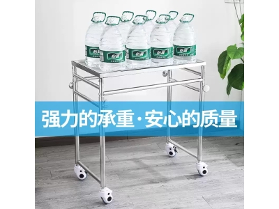 医用托盘架加厚304不锈钢医院托盘车单臂双杆手术室托盘车图2